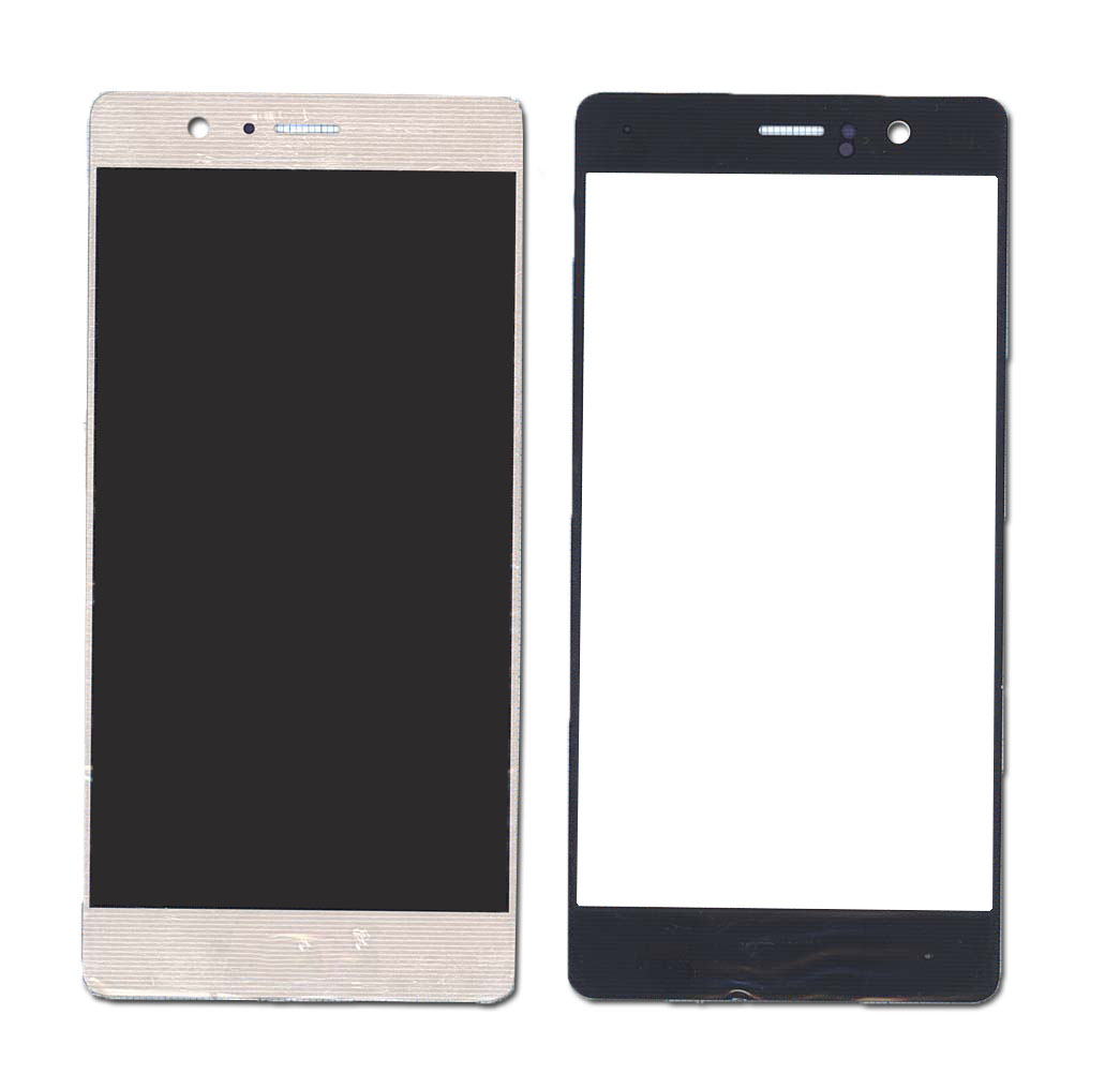 Стекло для Huawei P9 золотое