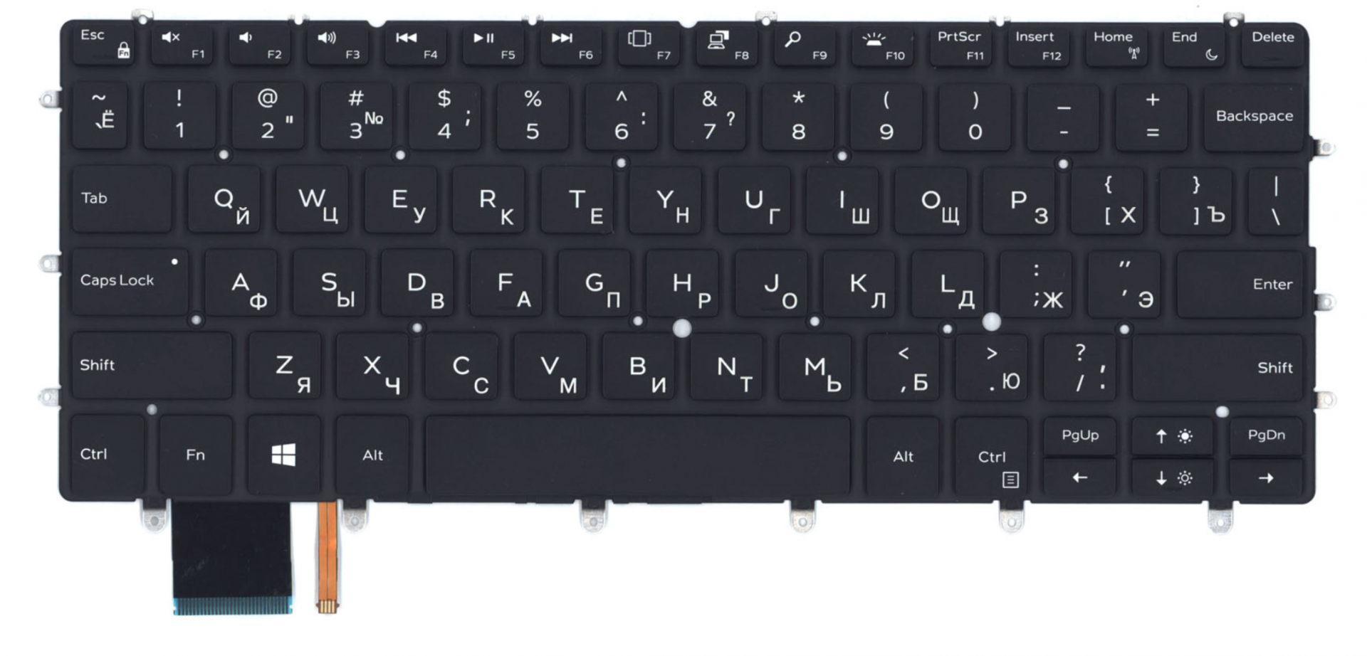 Клавиатура DELL XPS 13, 9370-7895 с подсветкой, OEM