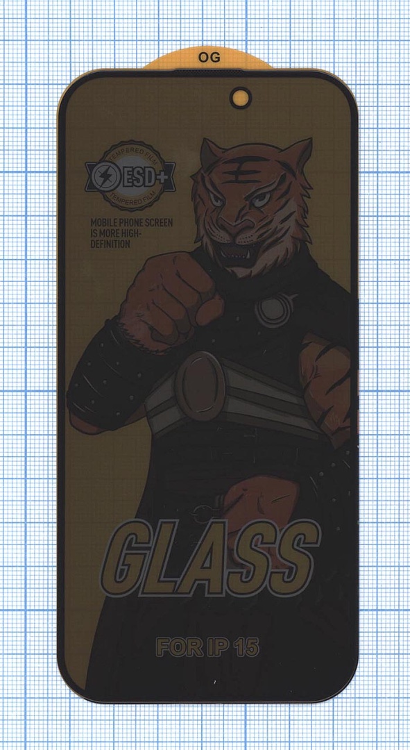 Защитное стекло Privacy "Анти-шпион" для Apple iPhone 15 черное