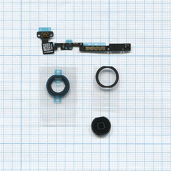 Шлейф кнопки Home для Apple iPad Mini черный