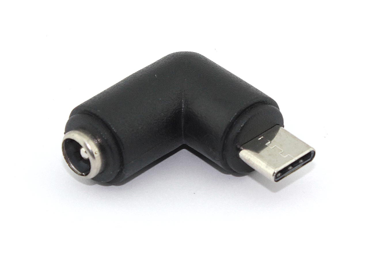 Переходник 5,5х2,5  на Type-С угловой папа