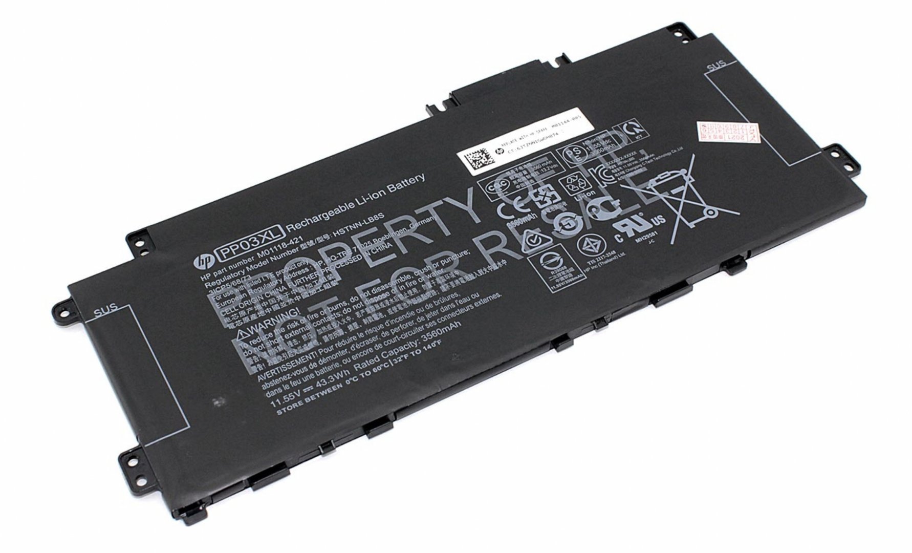 Аккумулятор HP Pavilion 14-DV 11.55V, 3560mAh, Original