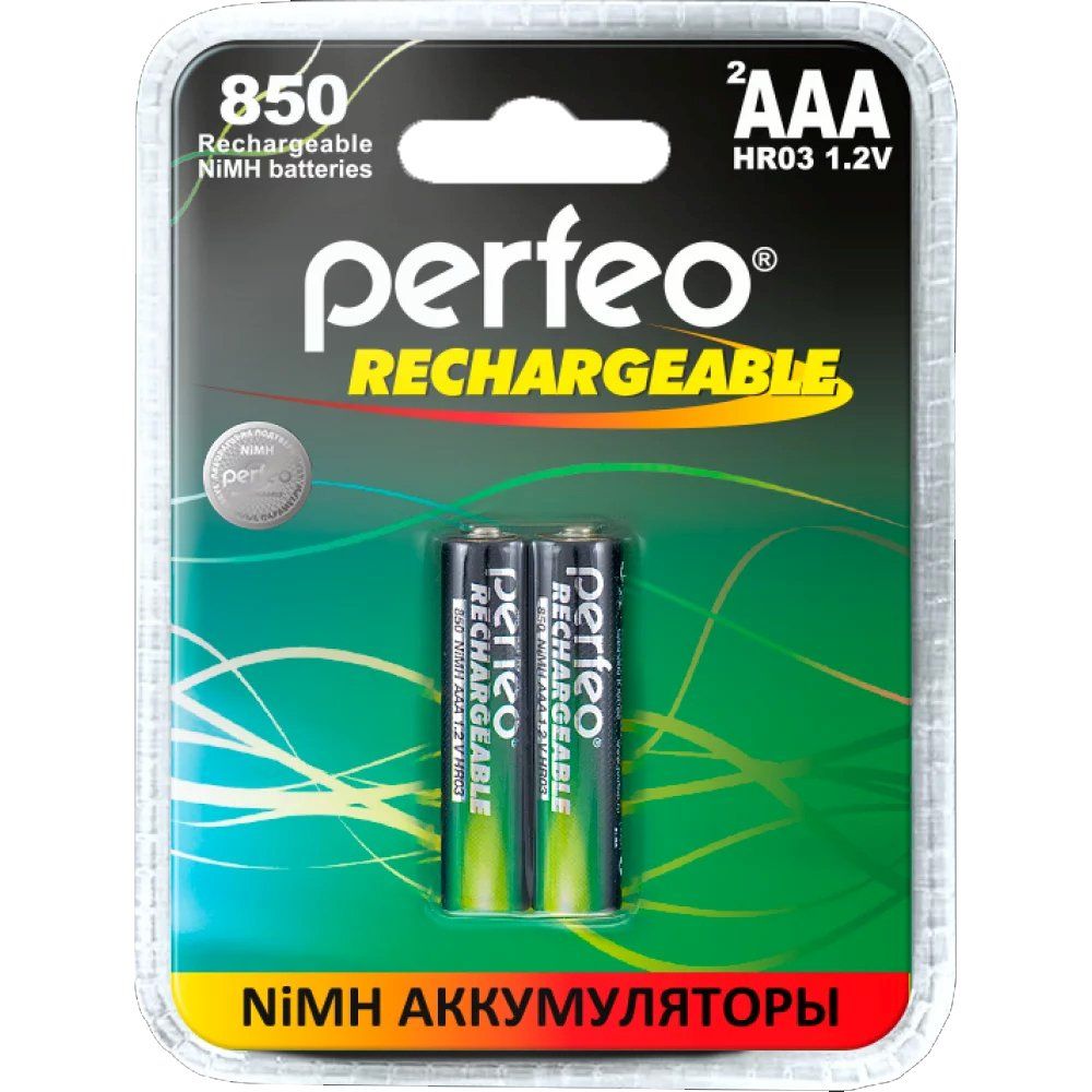 Аккумулятор перезаряжаемый PERFEO AAA HR3 850mAh (блистер/2шт)