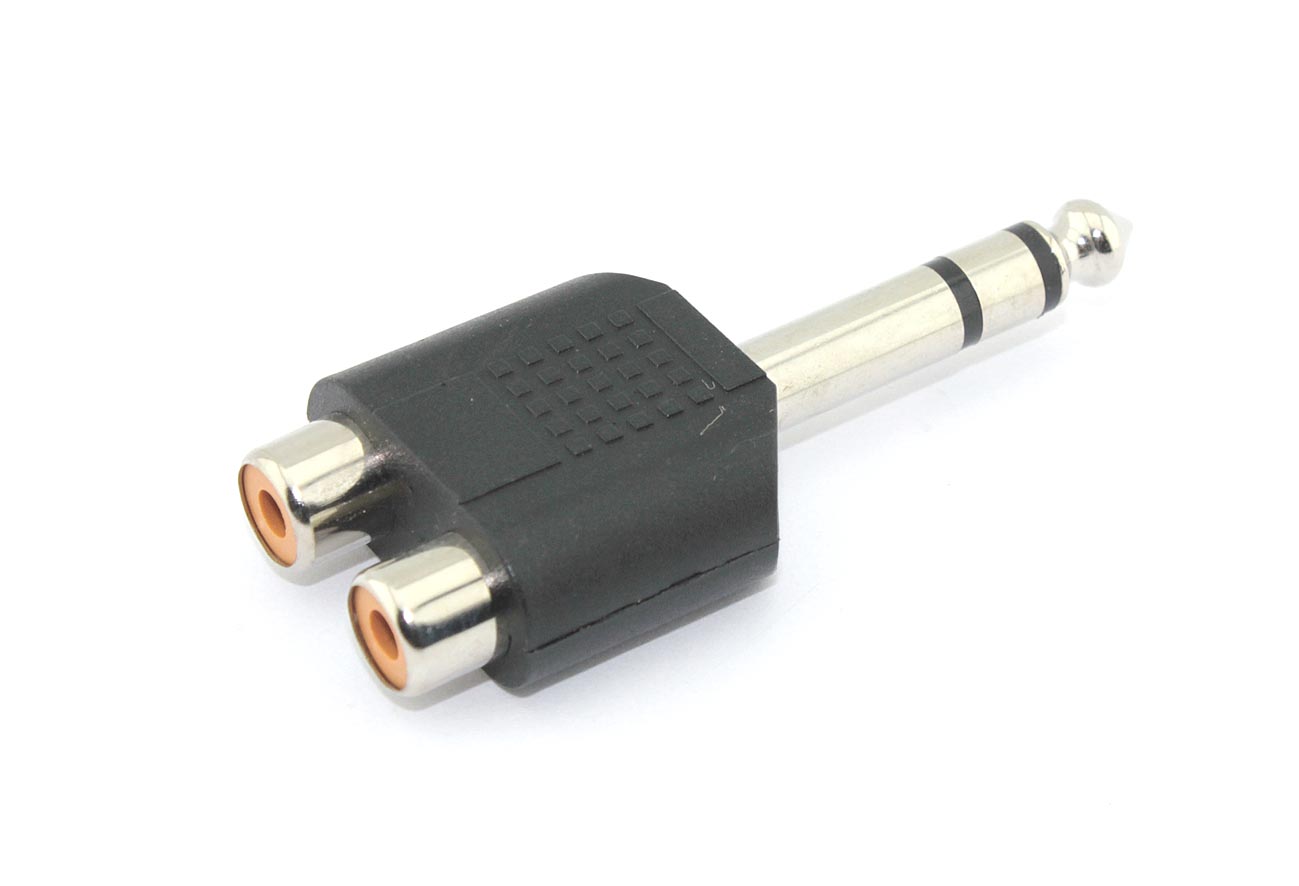 Переходник с Jack на RCA (тюльпан) 2 канала