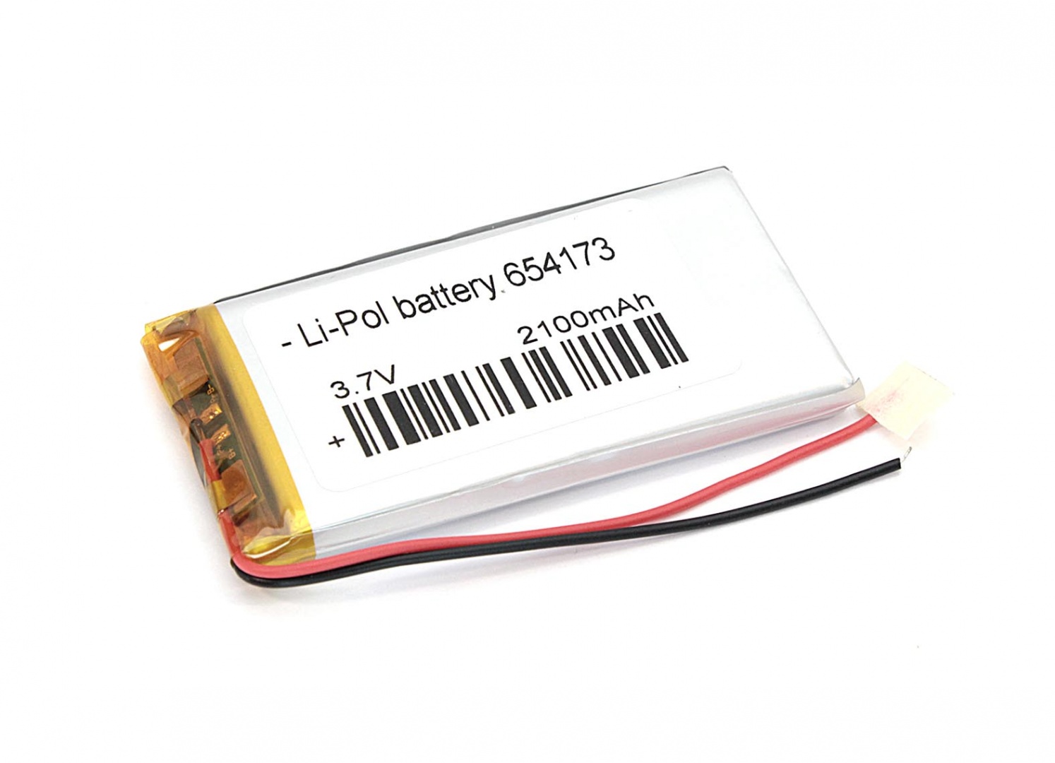 Аккумулятор Li-Pol (батарея) 6.5*41*73мм 2pin 3.7V/2100mAh