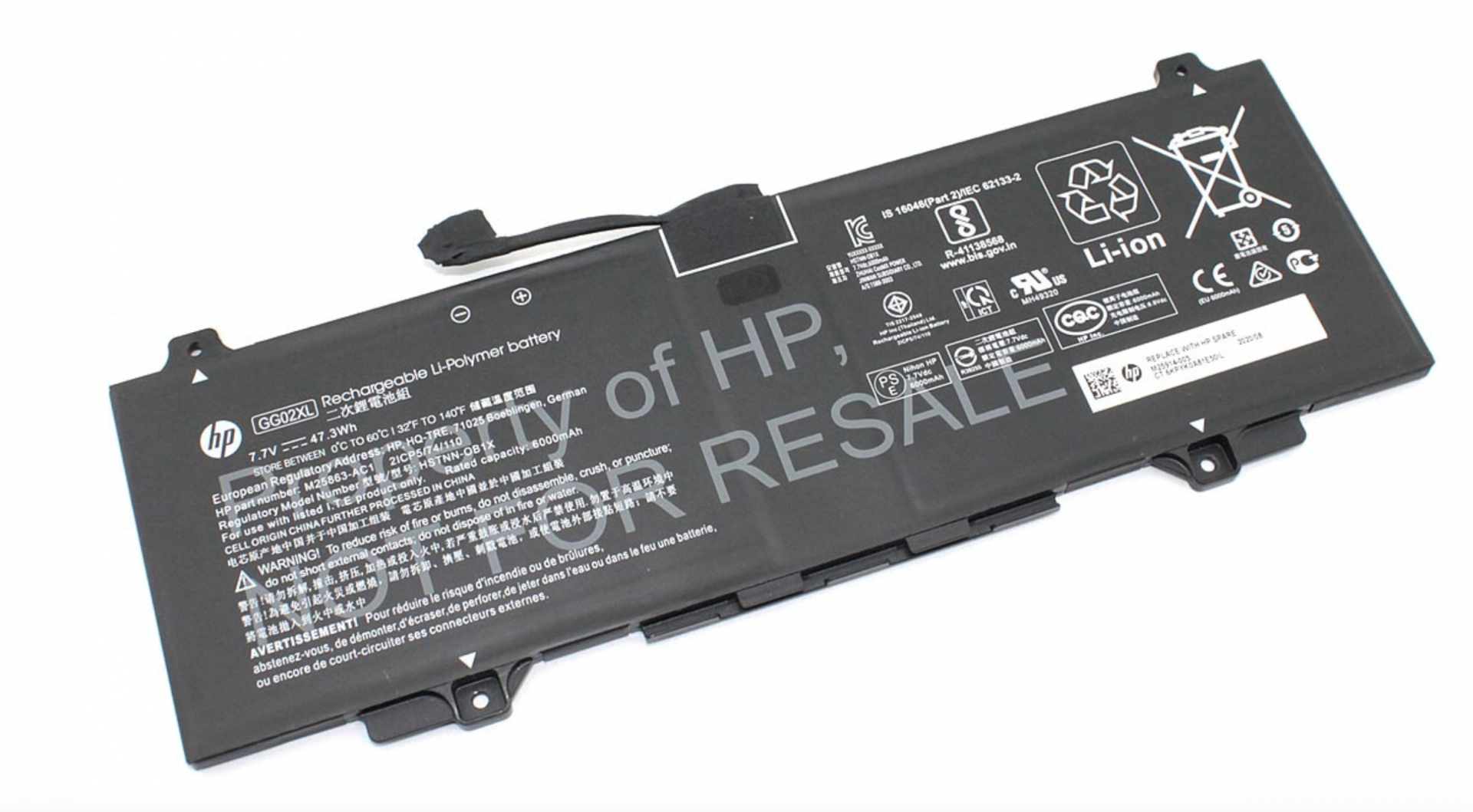 Аккумулятор HP Chromebook 11 G4 7.7V, 47.3Wh, Original