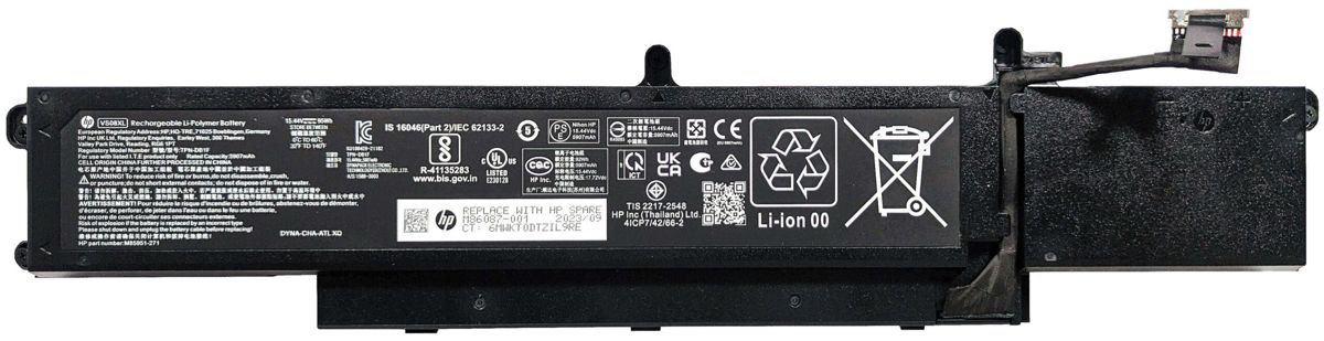 Аккумуляторная батарея для ноутбука HP ZBook Fury 16 G9 G10 (VS08XL) 15.44V 95Wh