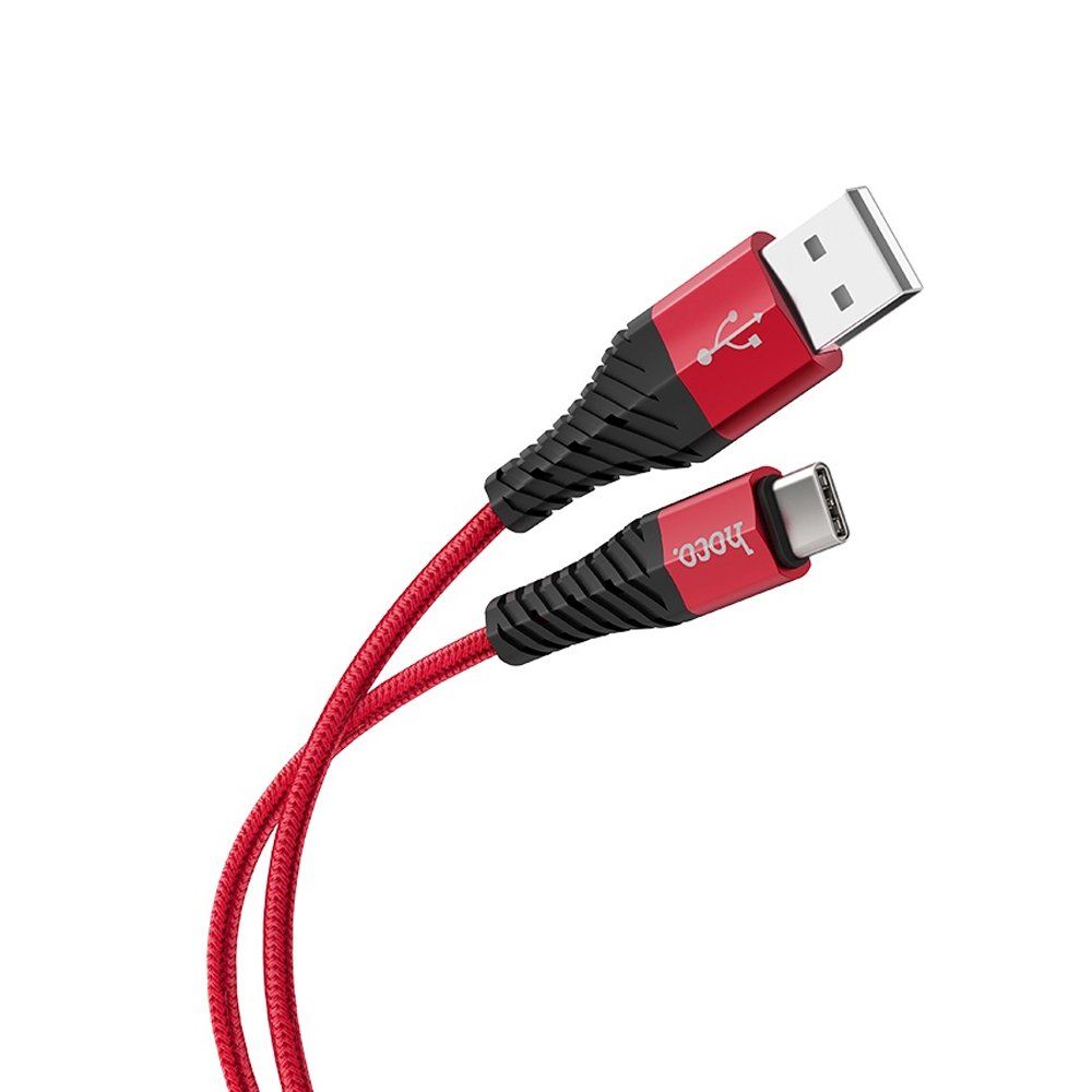 Кабель USB - TYPE-C HOCO X38 красный (1м)