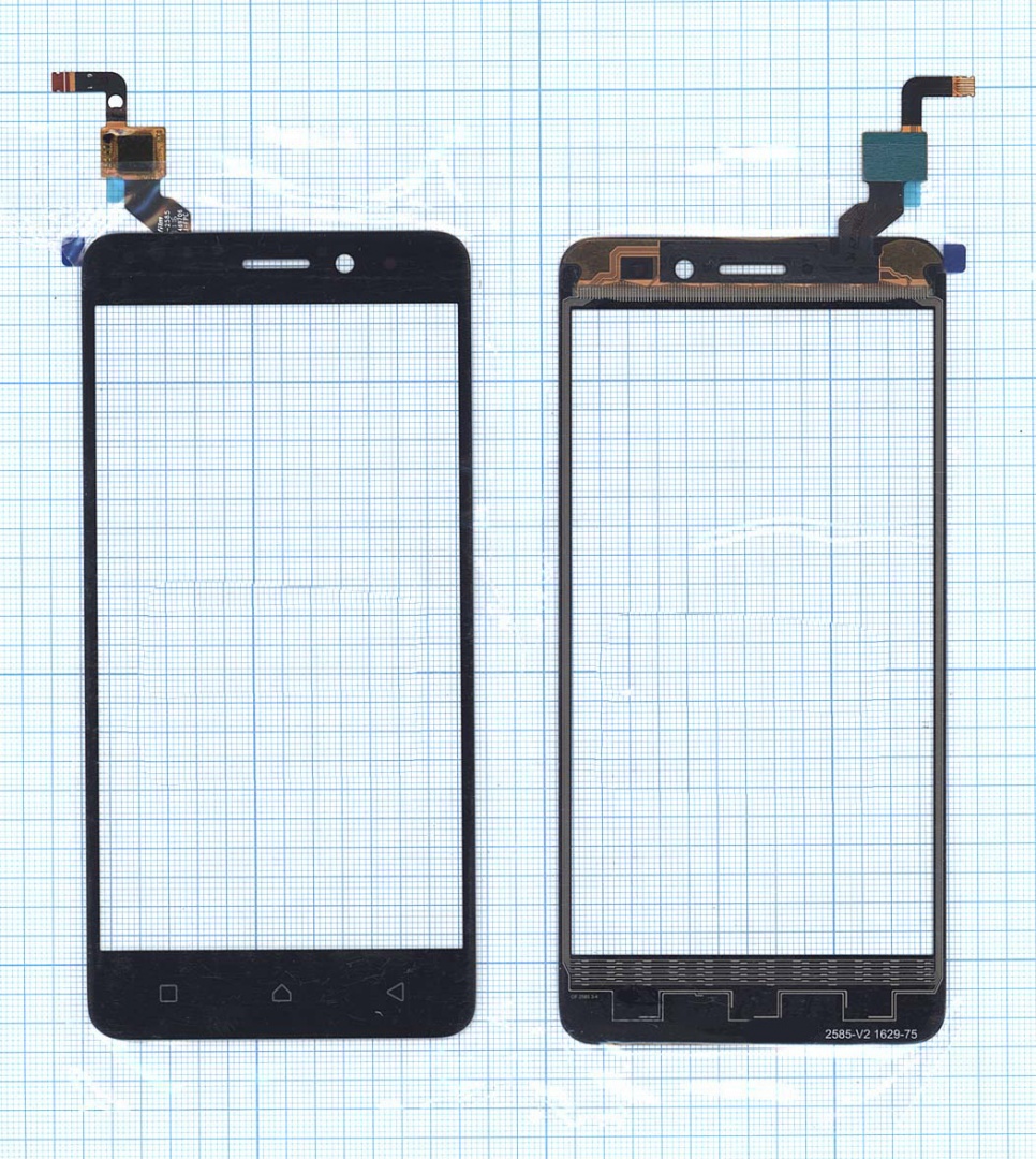 Сенсорное стекло (тачскрин) для Lenovo K6 черное