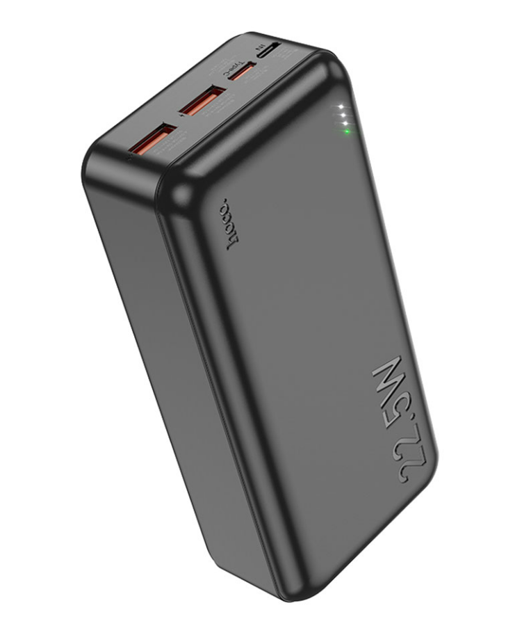 Внешний аккумулятор Powerbank HOCO J101B Astute, QC3.0, PD3.0, 3A, 30000mAh черный