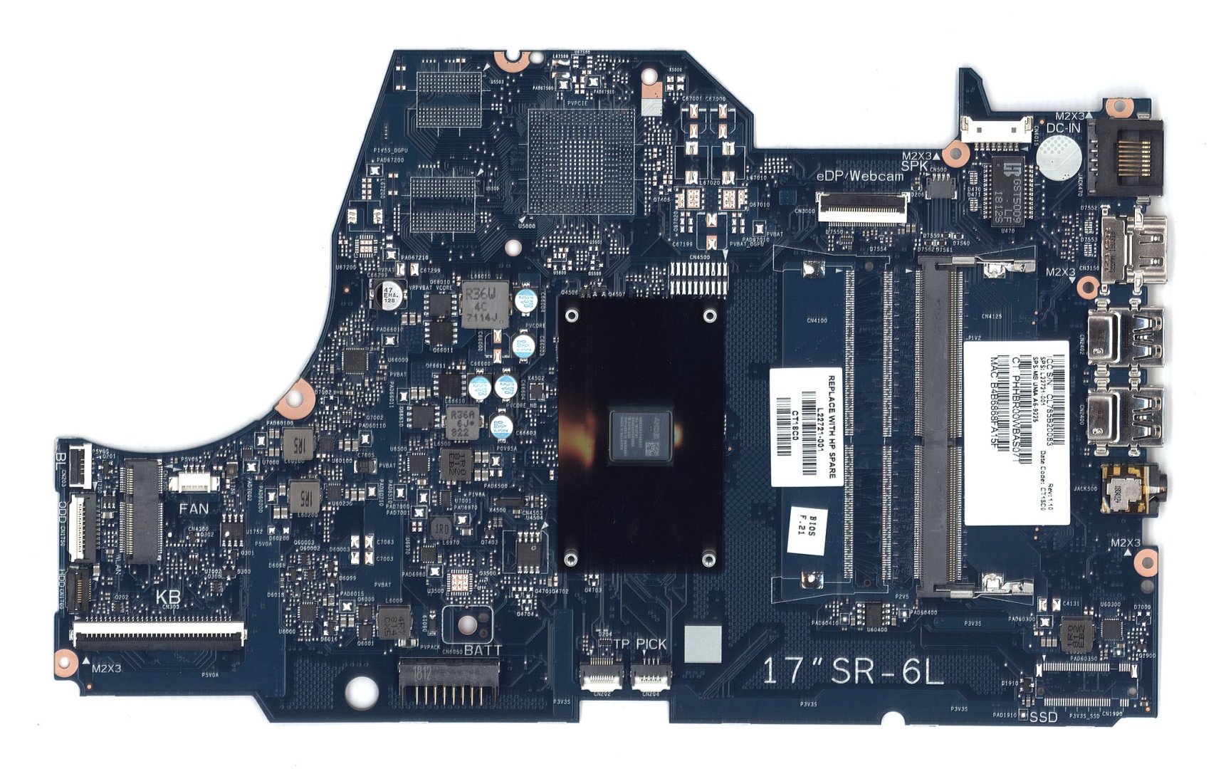 Материнская плата HP 17-CA A6-9225 UMA