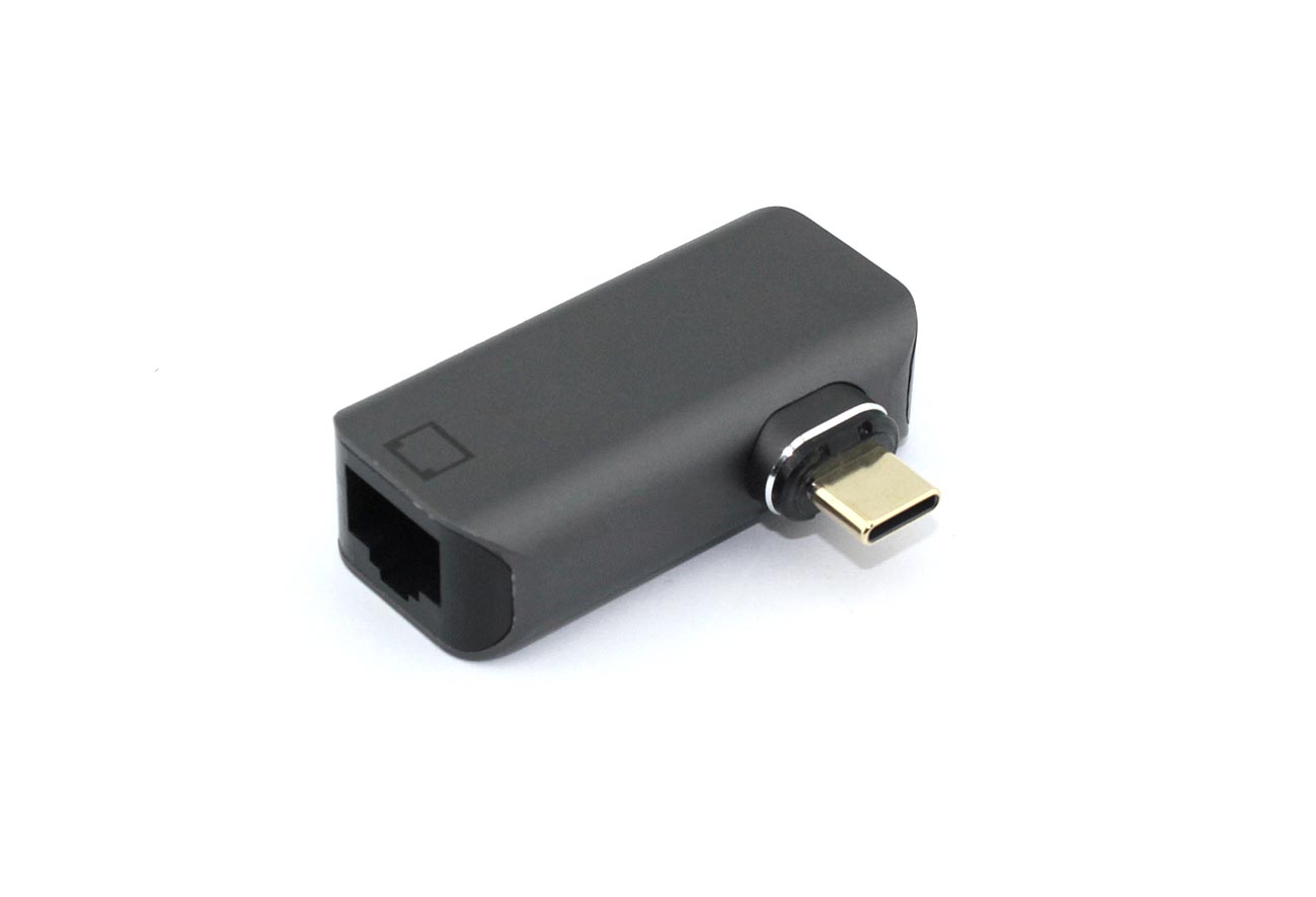 Переходник Type C папа на RJ45 мама с магнитным разъемом