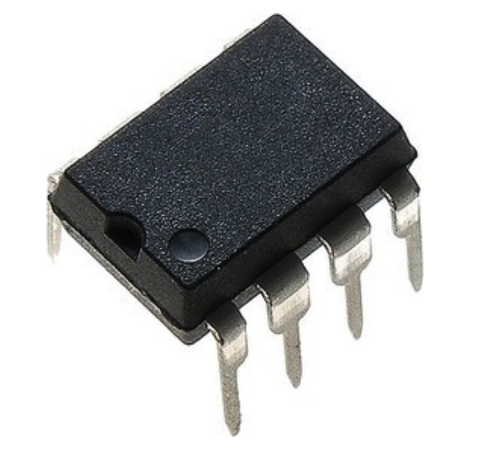 NCP1200P60, ШИМ-контроллер для маломощных, универсальных, автономных источников питания, DIP-8