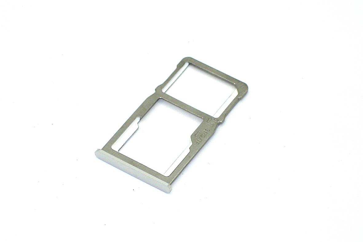 Лоток для SIM-карты Meizu M6 Note серебристый