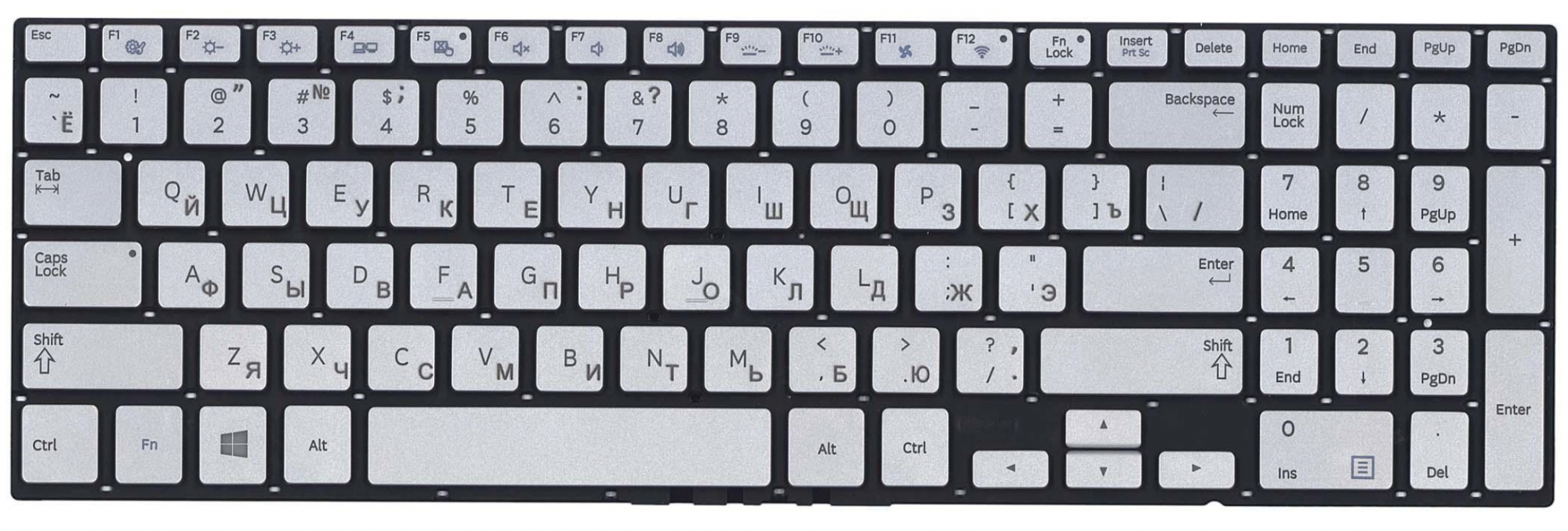 Клавиатура Samsung NP670Z5E OEM