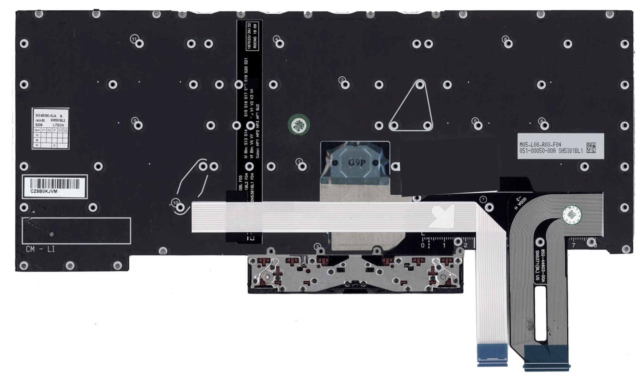 Клавиатура LENOVO ThinkPad P1 с подсветкой, OEM