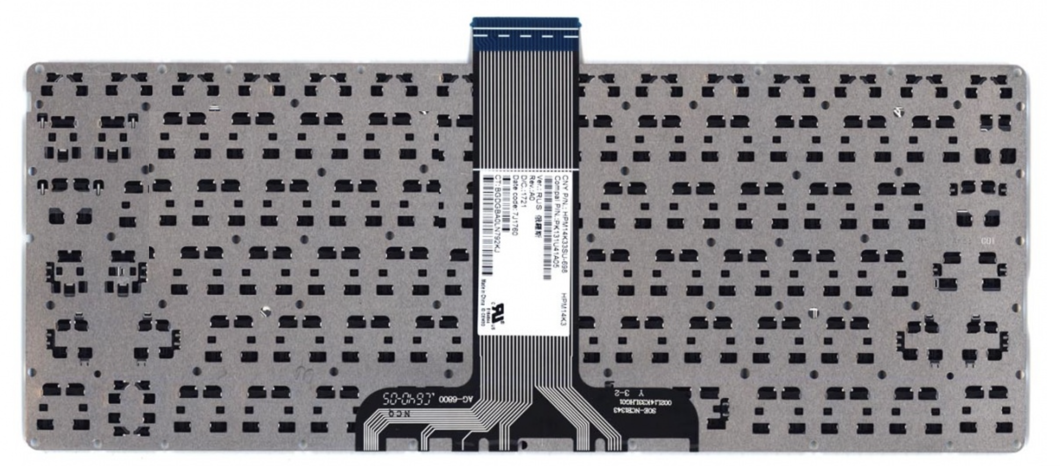 Клавиатура HP Pavilion 11-k без рамки горизонтальный Enter, OEM