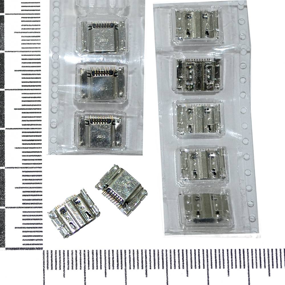 Системный разъем Samsung i9300/i9205/i9305/i8580 microUSB (11pin) (10шт)