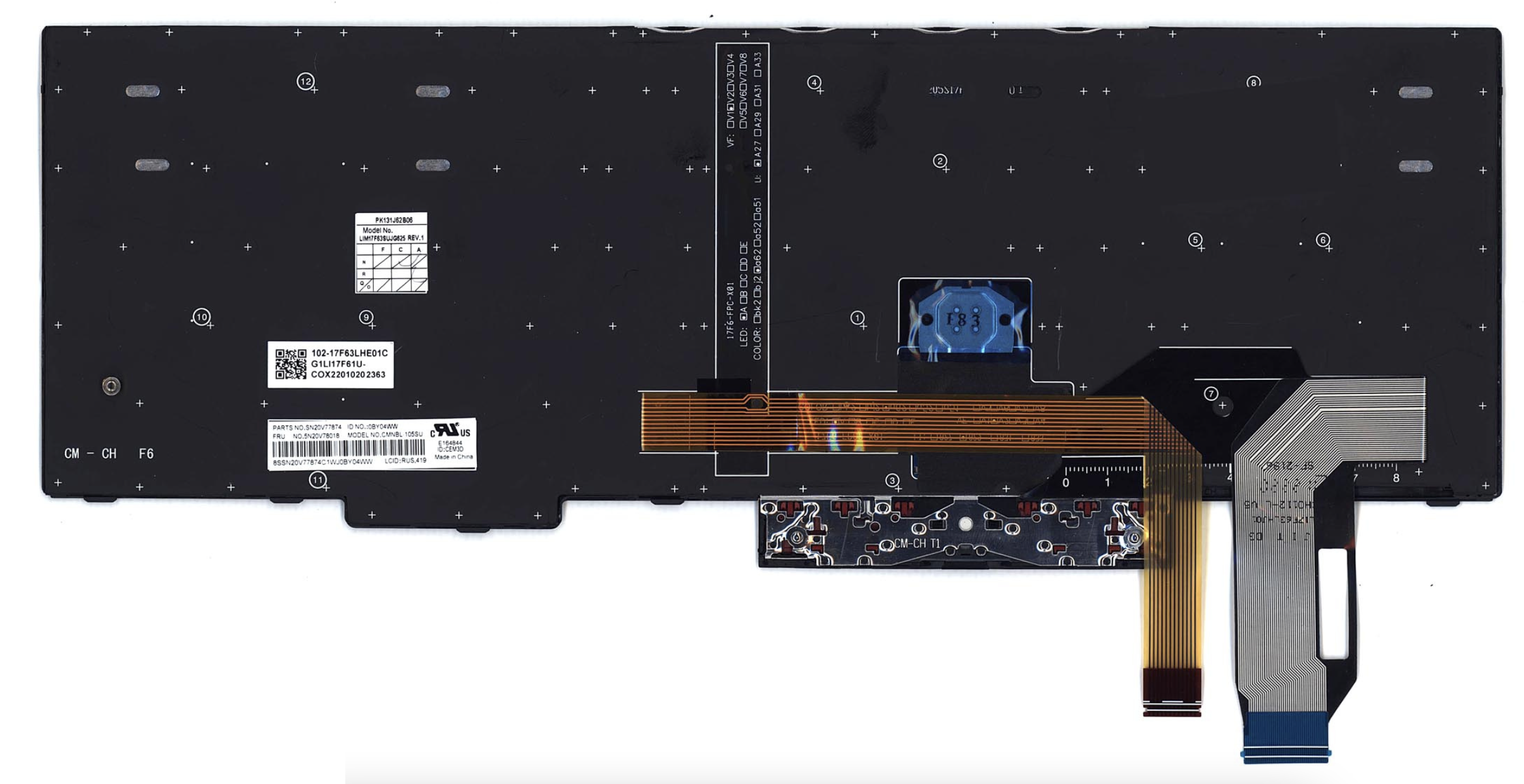 Клавиатура Lenovo ThinkPad T15 с подсветкой, OEM