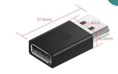 Удлинитель Displayport прямой  мама-папа