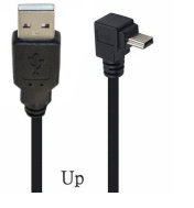 Кабель USB  Type A на Mini USB угол вверх  3 м