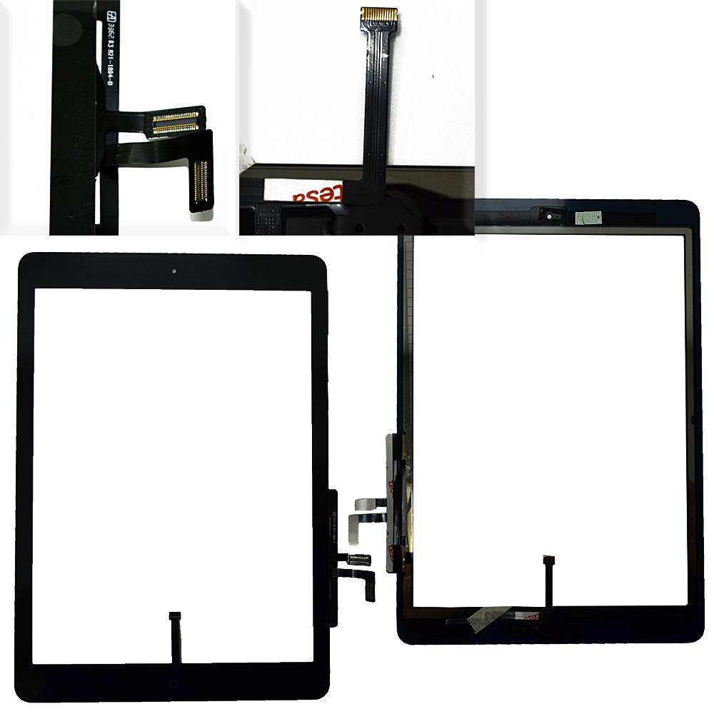 Тачскрин (Сенсор дисплея) iPad Air + кнопка HOME черный
