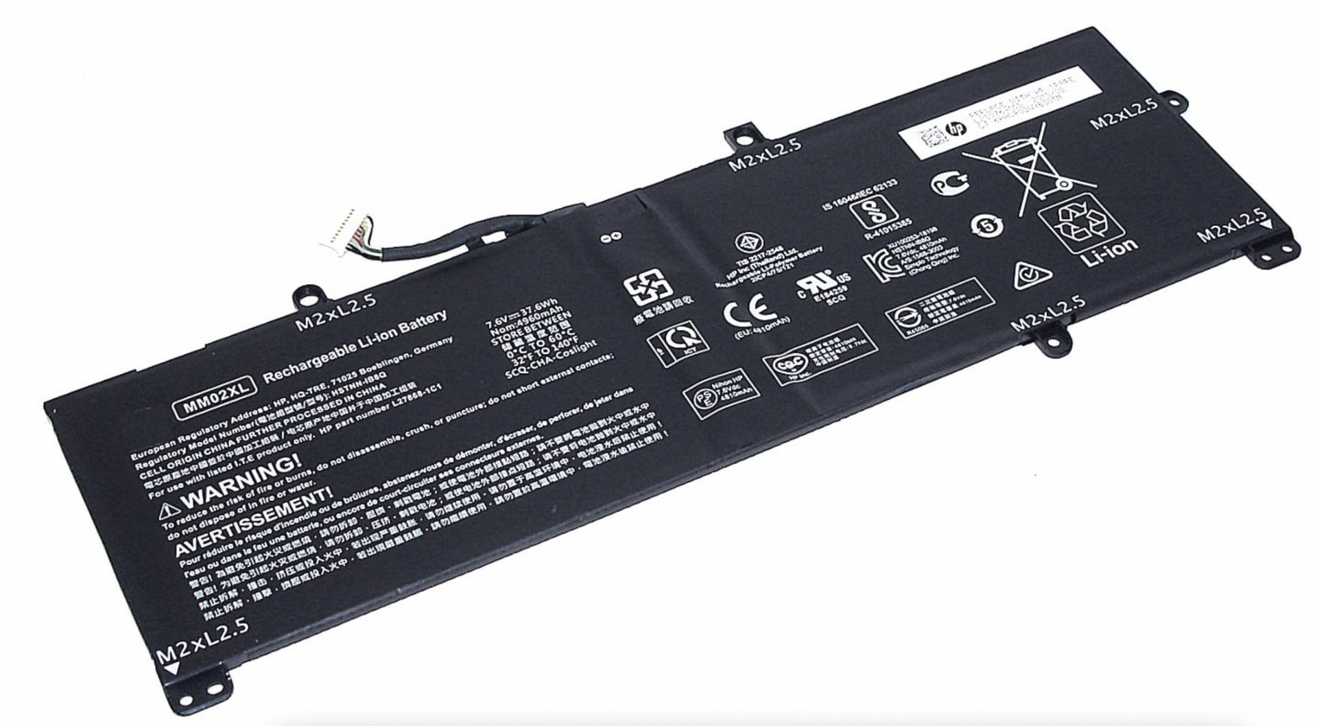 Аккумулятор HP Pavilion 13-AN0040TU 7.6V, 37.6Wh, Original