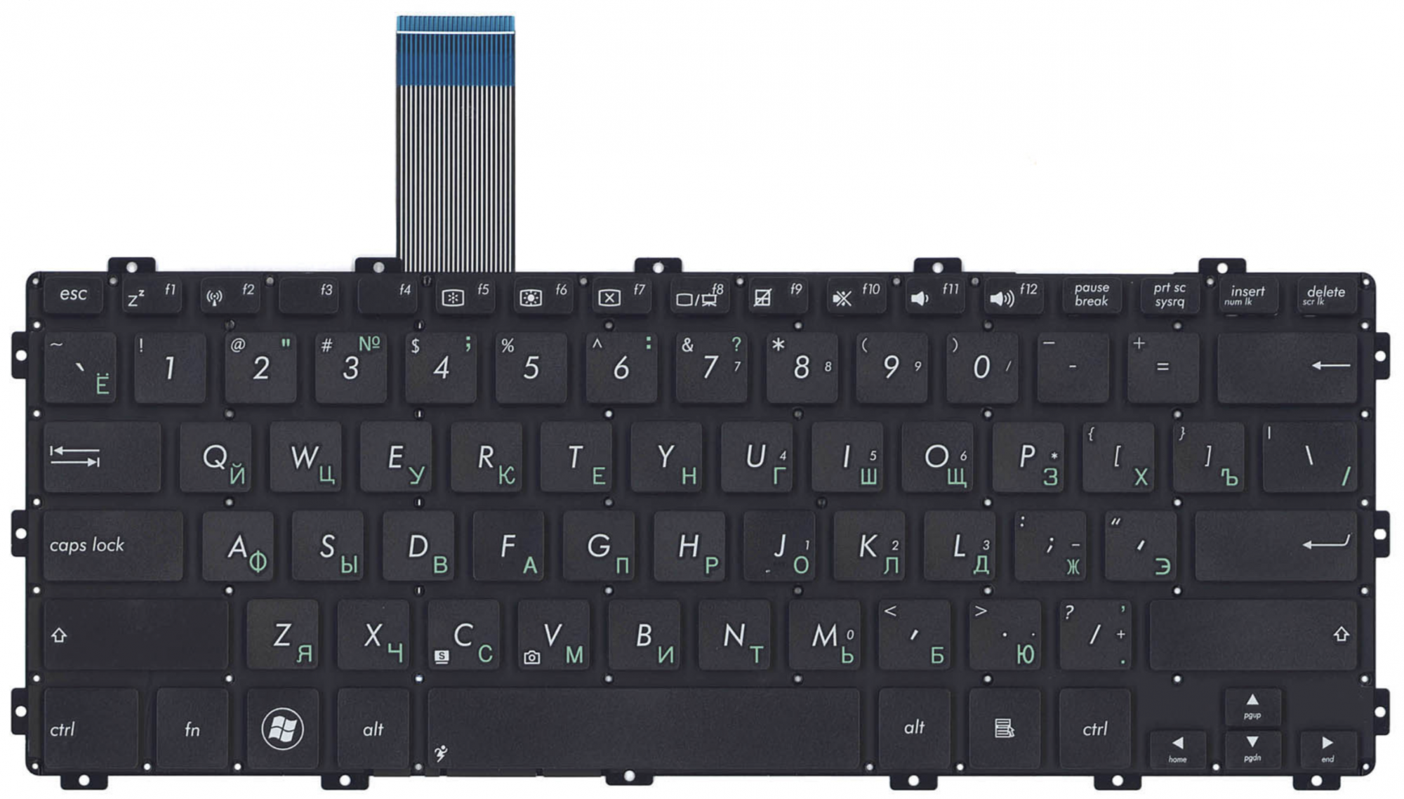 Клавиатура Asus F301 чёрная, OEM