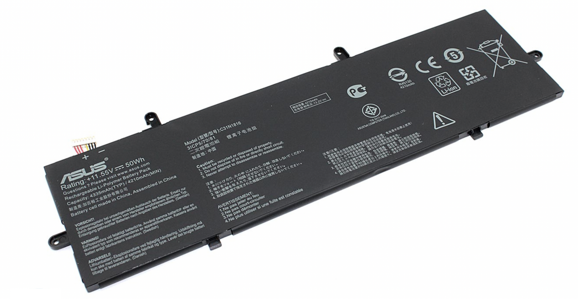 Аккумулятор Asus ZenBook Flip 13 UX362 11.55V, 50Wh, Original