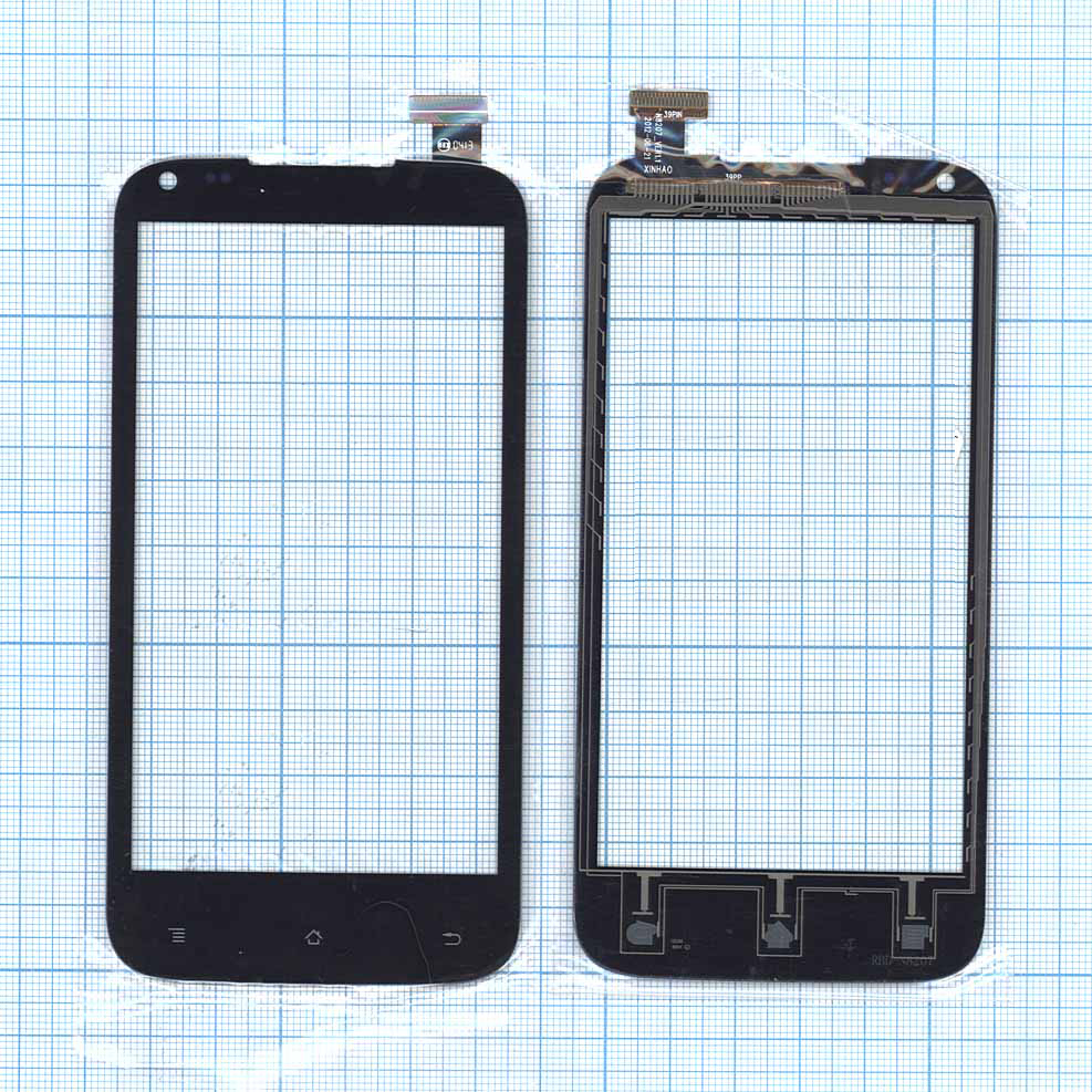 Сенсорное стекло (тачскрин) для DNS S4505 / S4505M / S4506 черное