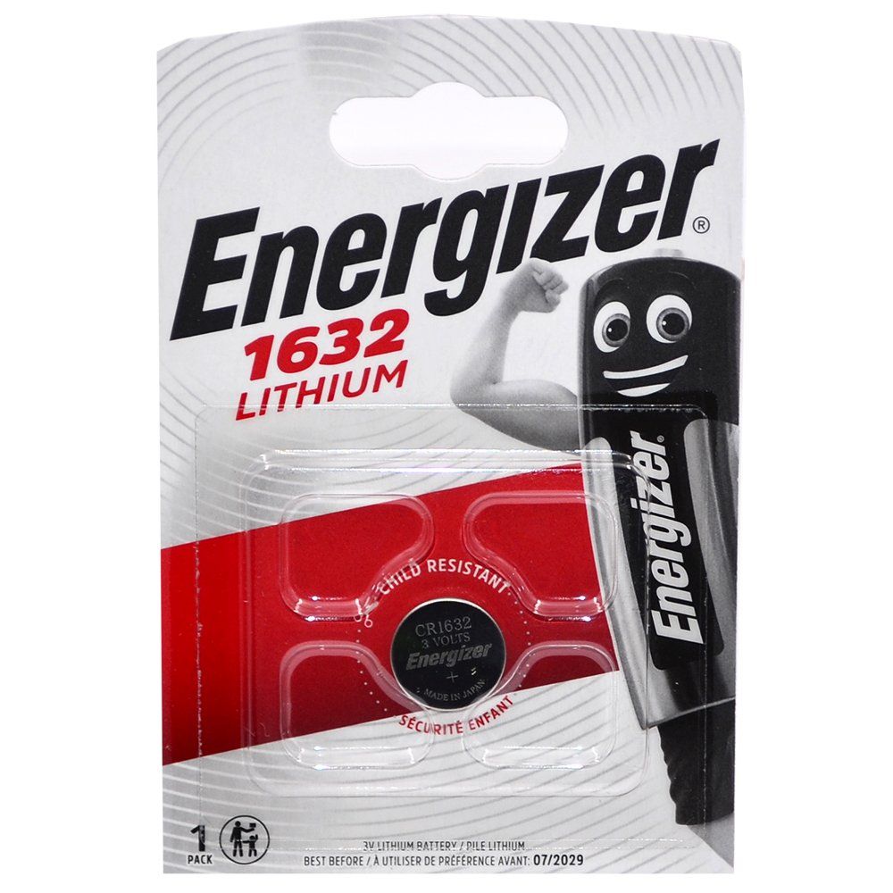 Элемент питания литиевый Energizer CR1632 (блистер/1шт)