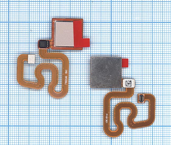 Шлейф со сканером отпечатка пальца для Xiaomi Redmi 5 золотой