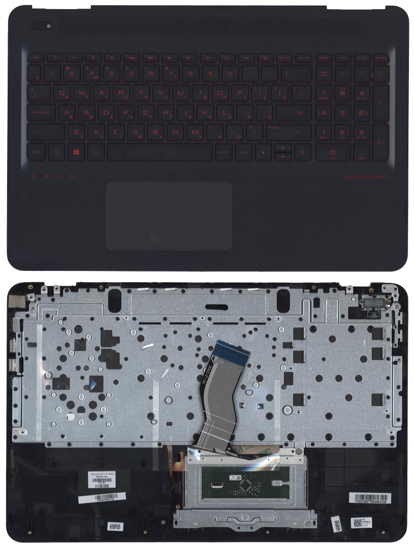 Клавиатура для ноутбука HP Omen 15-AX топкейс