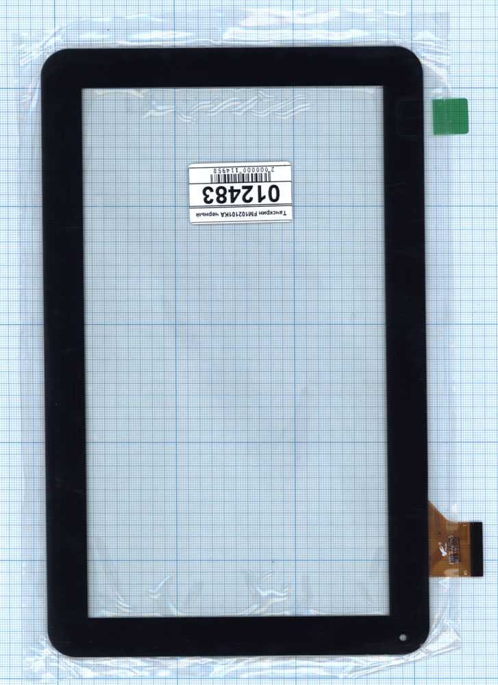 Сенсорное стекло (тачскрин) FM102101KA черное