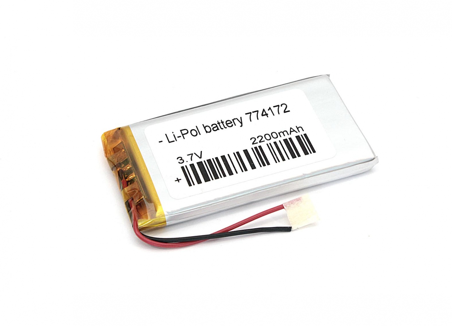 Аккумулятор Li-Pol (батарея) 7.7*41*72мм 2pin 3.7V/2200mAh