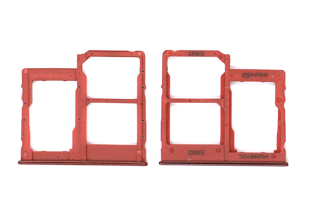 Лоток для SIM-карты Samsung Galaxy A40 (A405F) красный