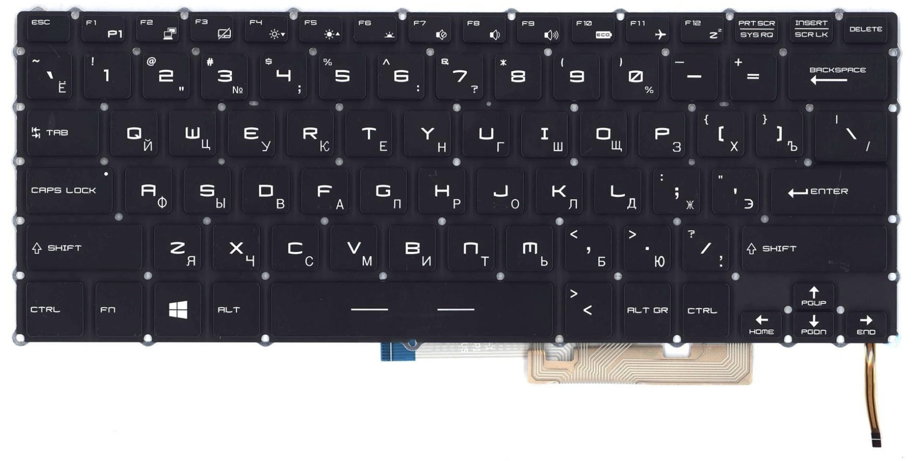 Клавиатура MSI GS43VR с подсветкой, OEM