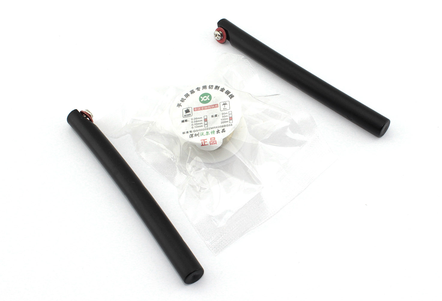 Леска (струна) для отделения защитных стёкол Mechanic 0,08 мм с ручками 100м