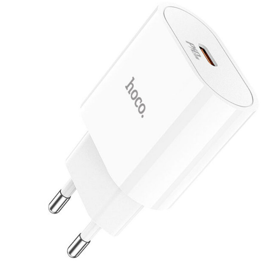 Блок питания (сетевой адаптер) HOCO C94A Metro USB-C, 20W, белый