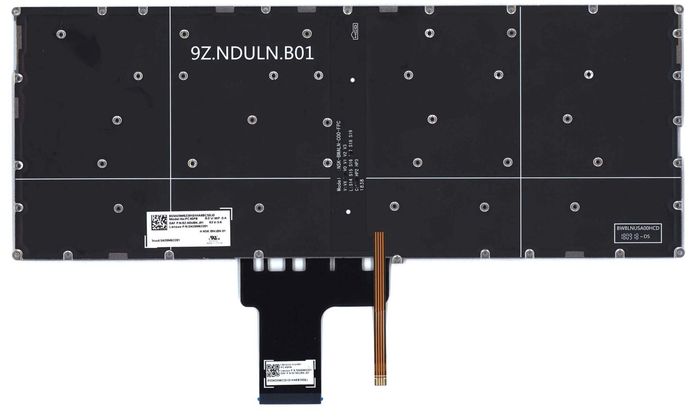 Клавиатура Lenovo IdeaPad 320s-15 с подсветкой, OEM