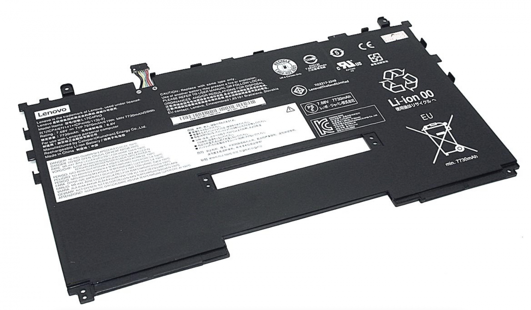 Аккумулятор Lenovo Yoga C630-13Q50 WOS 7.68V, 7820mAh, Original
