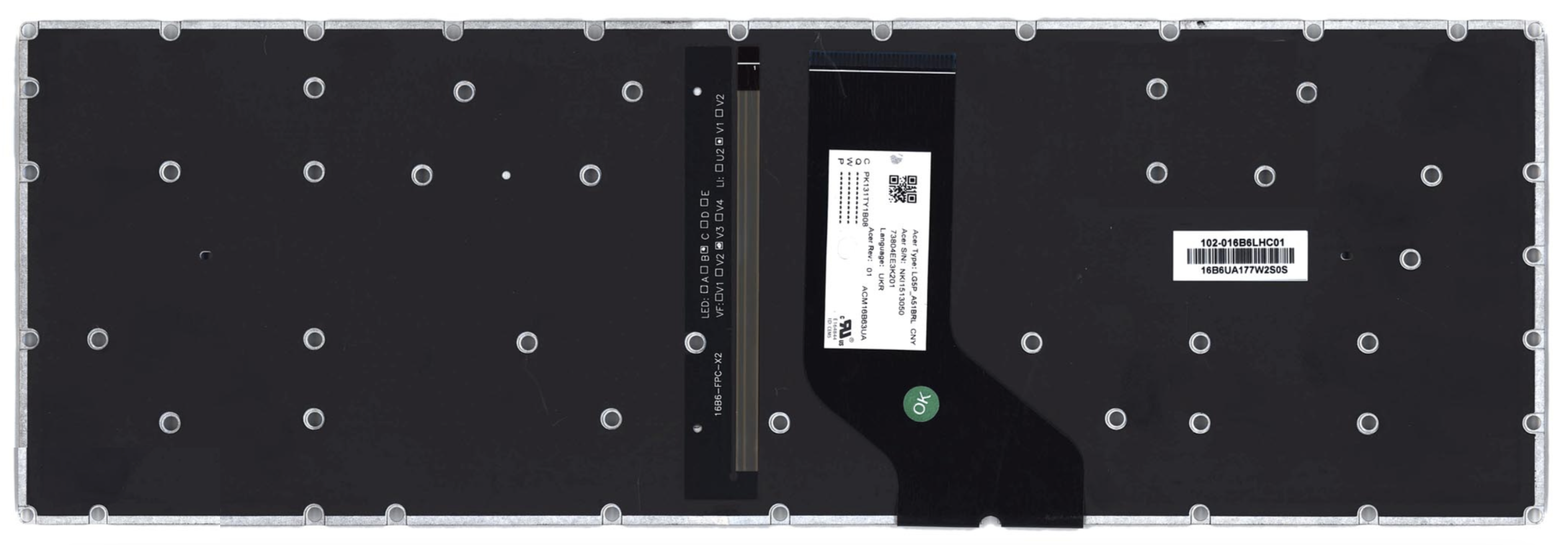 Клавиатура Acer Predator Helios 300 PH317-51 с подсветкой, OEM