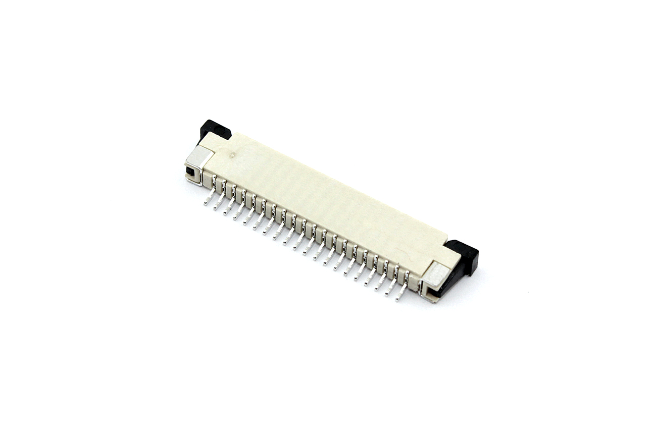 Разъем FPC  Half Coverage Top Contact 1.0K-BS-20PWB 20 pin высота 2мм шаг 1мм