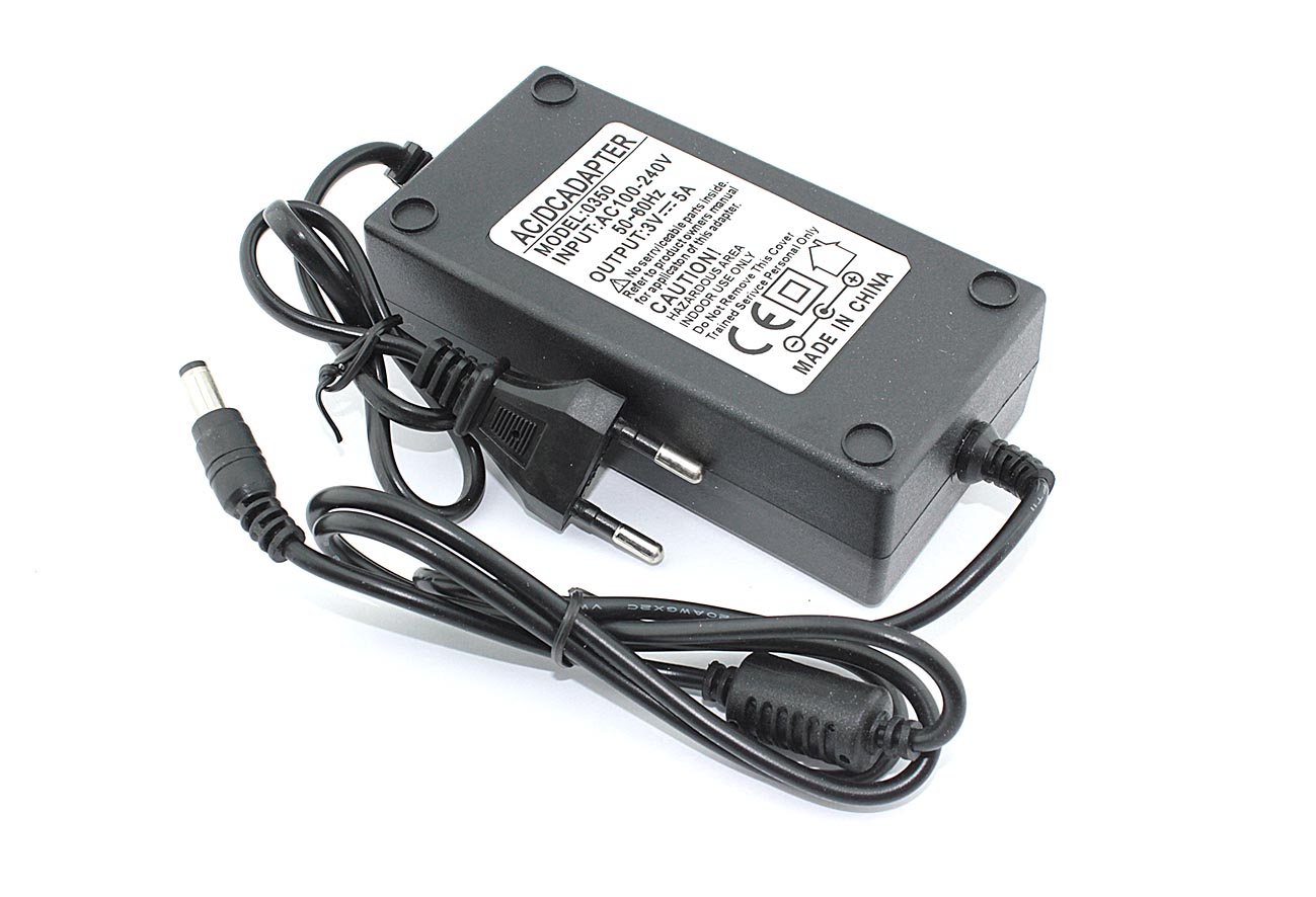 Блок питания (сетевой адаптер) 3V 5A 5.5x2.5