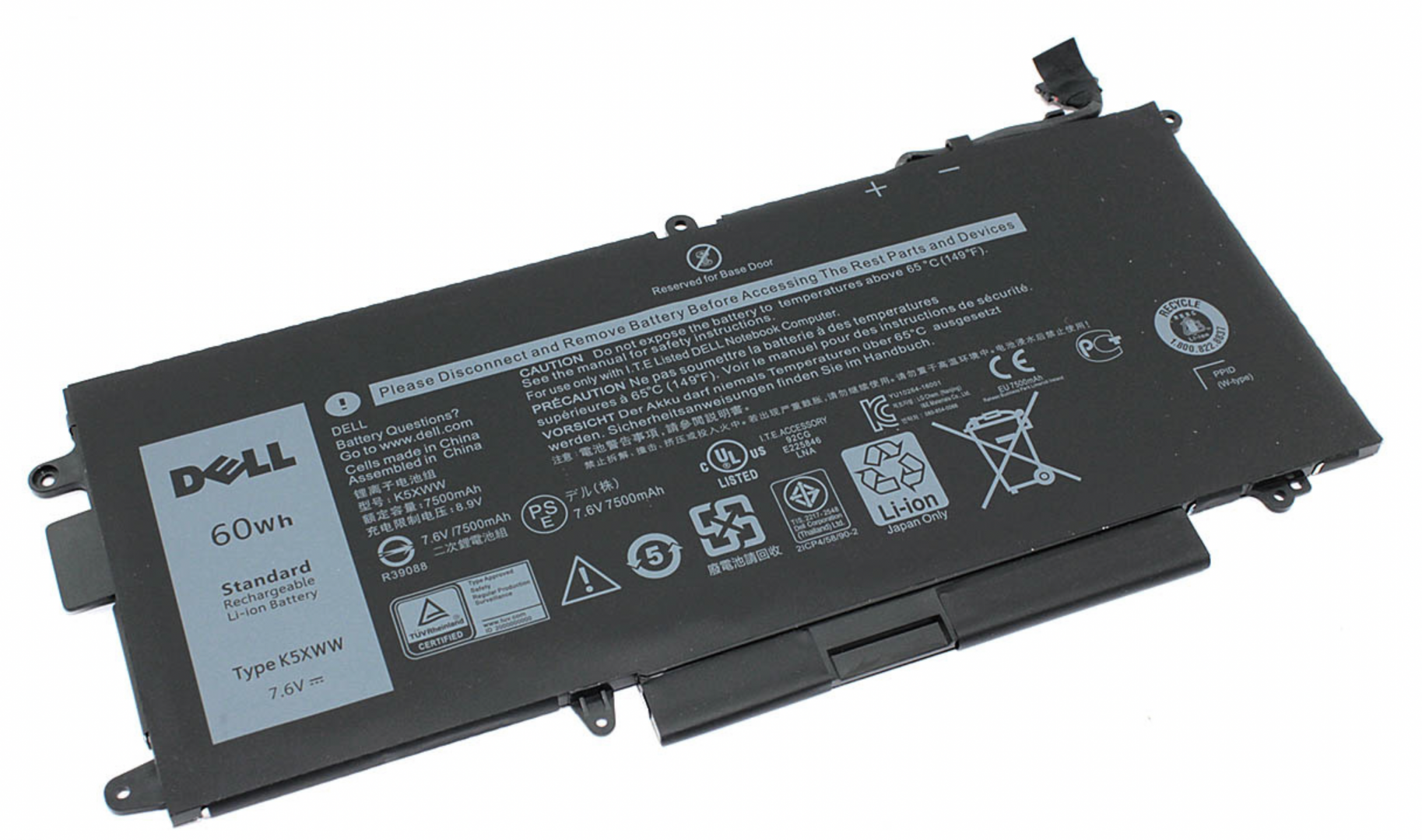 Аккумулятор DELL Latitude 7390, 7390-1665 11.4V, 3940mAh, Original