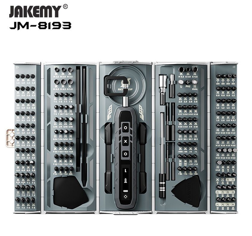Аккумуляторная отвертка Jakemy JM-8193 180 в 1