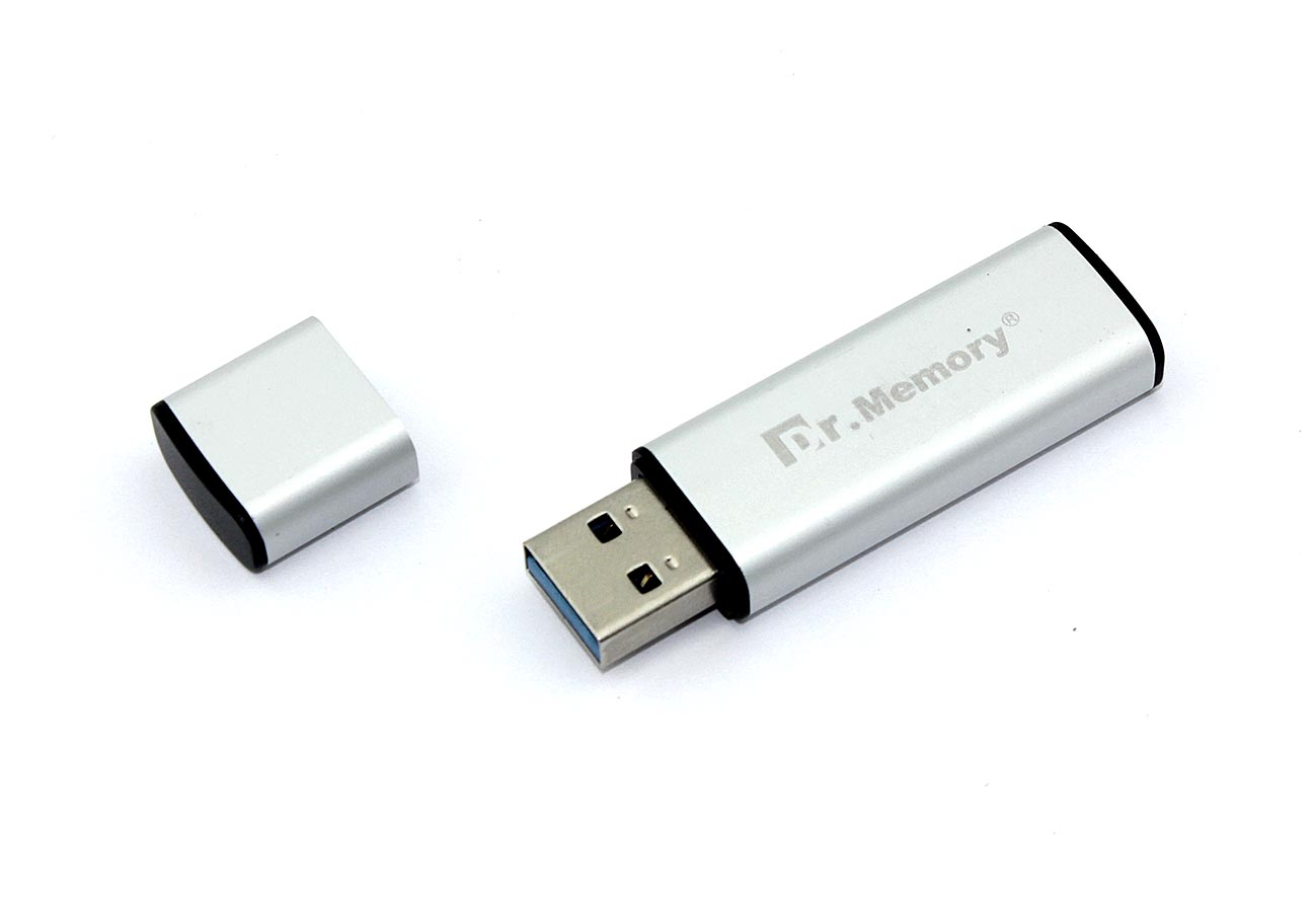 Флешка USB Dr. Memory 009 32Гб, USB 3.0, серебристый
