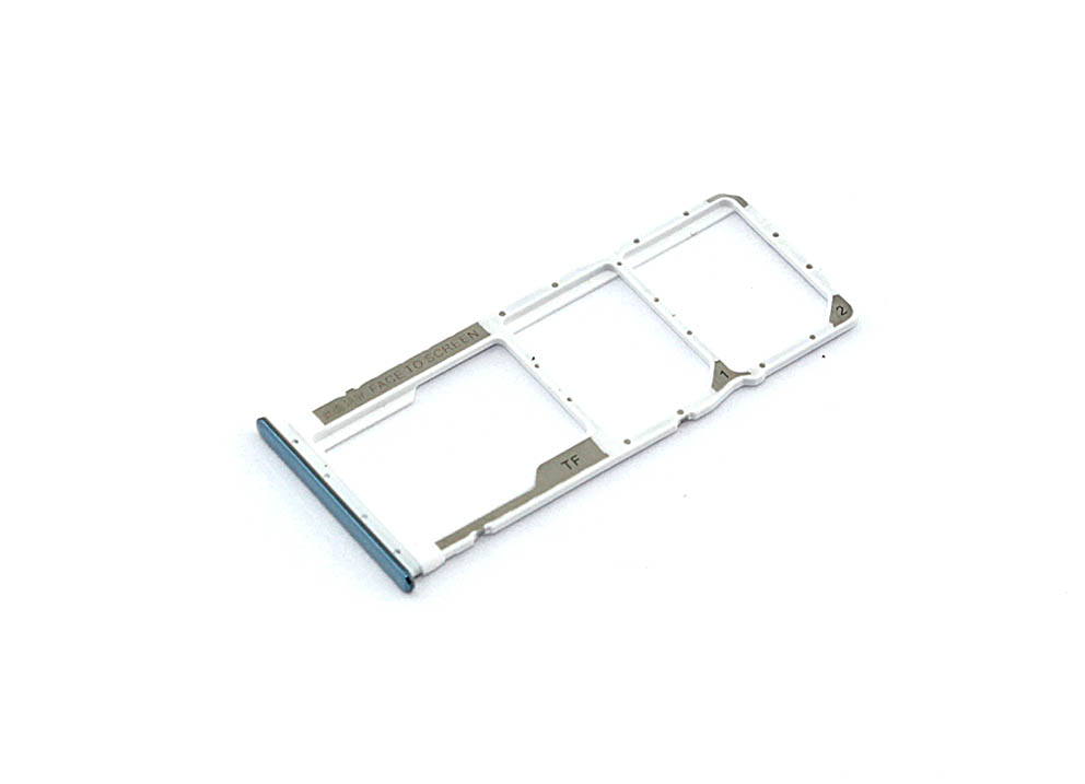 Лоток для SIM-карты Xiaomi Redmi Note 10 / Note 10 Pro голубой