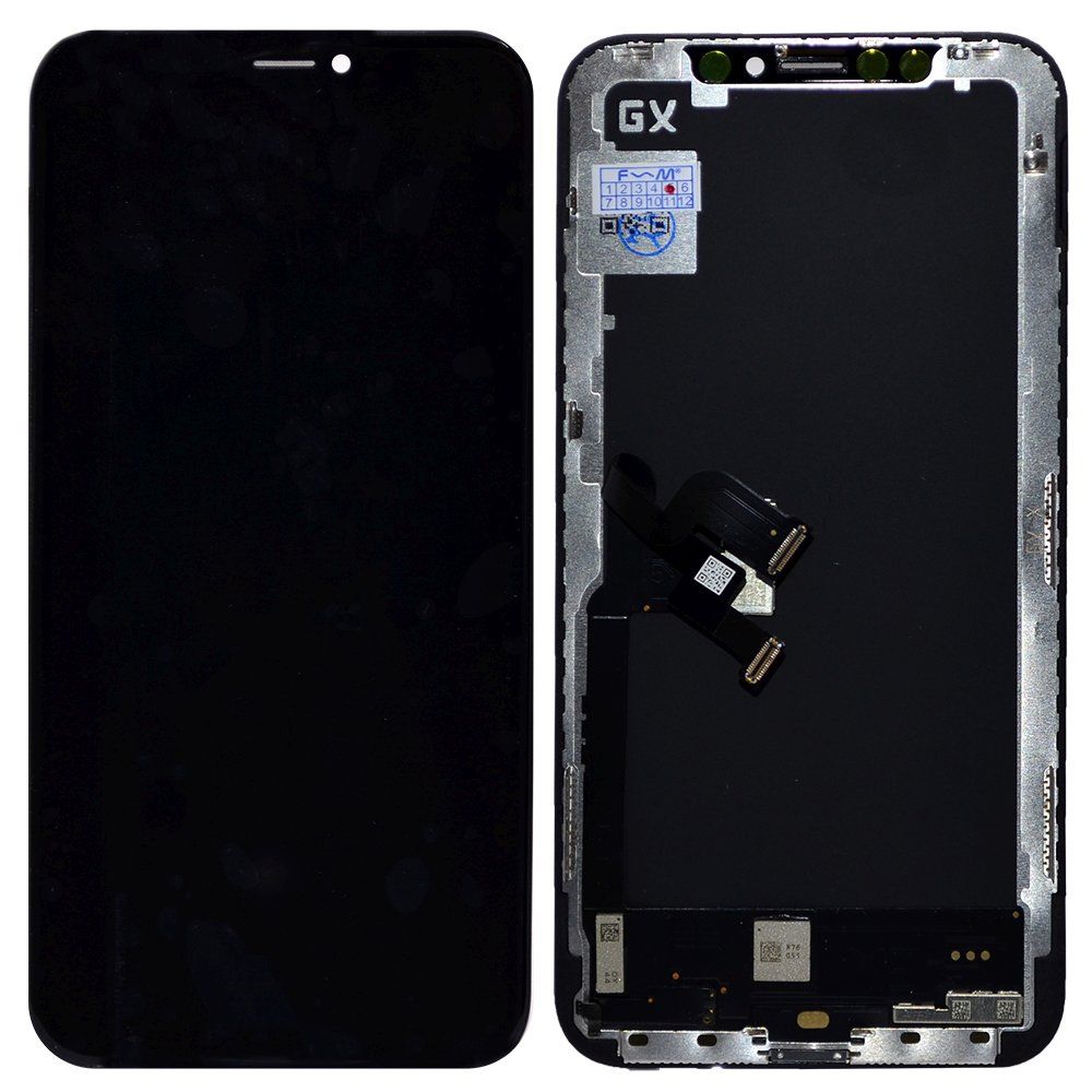 Дисплей iPhone X + тачскрин + рамка черный OLED NEW GX HARD