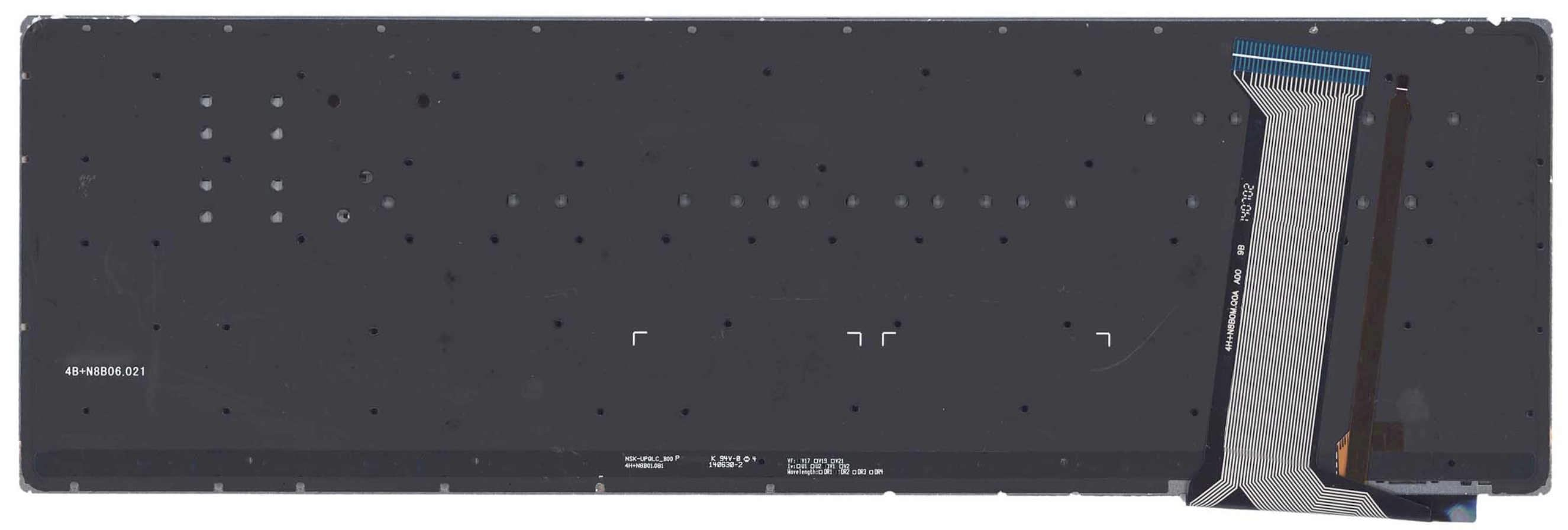 Клавиатура ASUS N751JK без рамки, с красной подсветкой, OEM